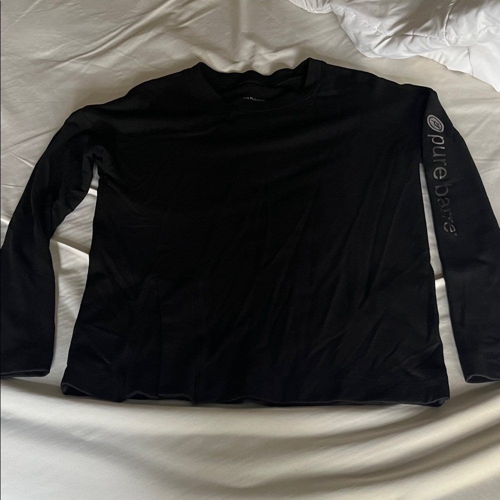 Beyond Yoga Pure Barre Black Crew Neck Top